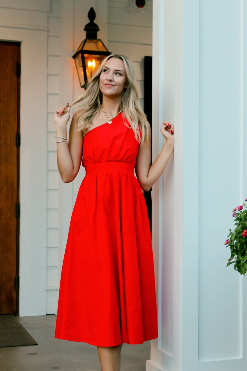 Red wine dress