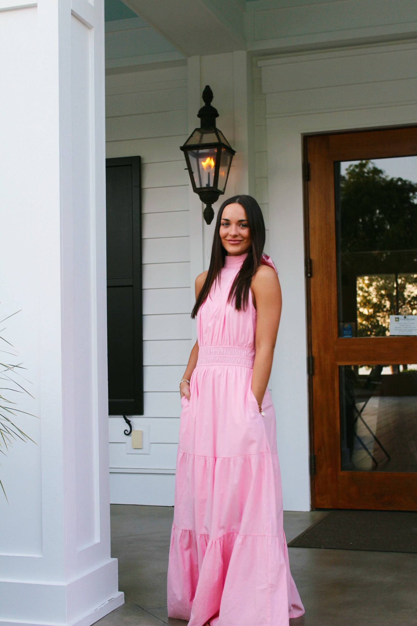 Me in pink dress