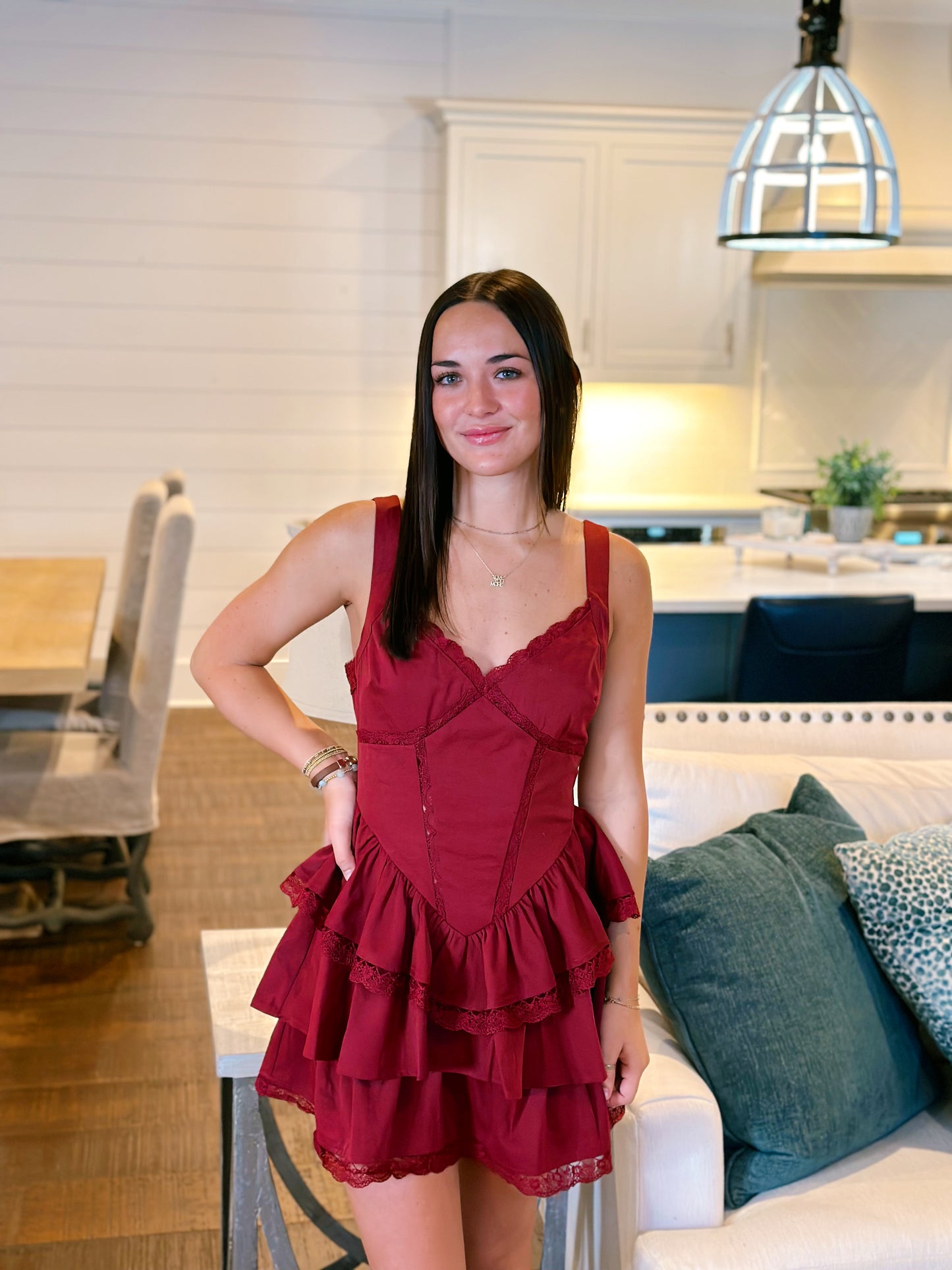 Red wine dress