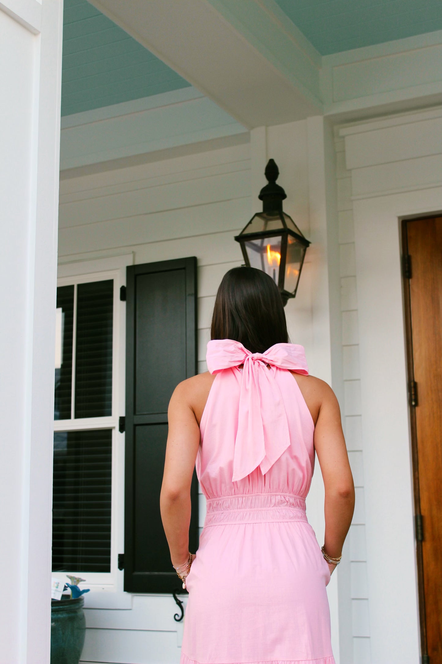 Me in pink dress