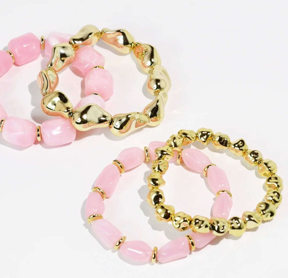 Pink All Day Bracelet Stack