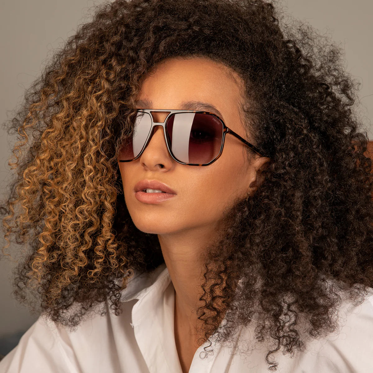 FREYRS Billie Unisex Aviator Dark Tortoise/Brown