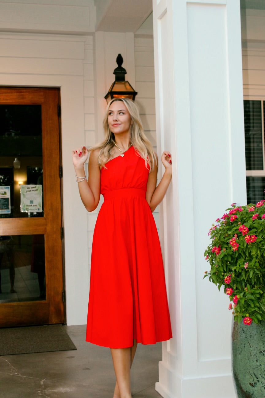 Red wine dress