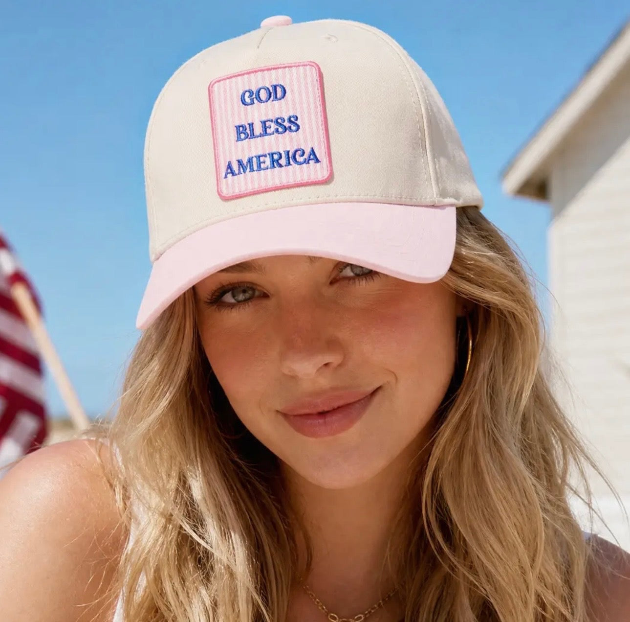 God Bless America Trucker Hat