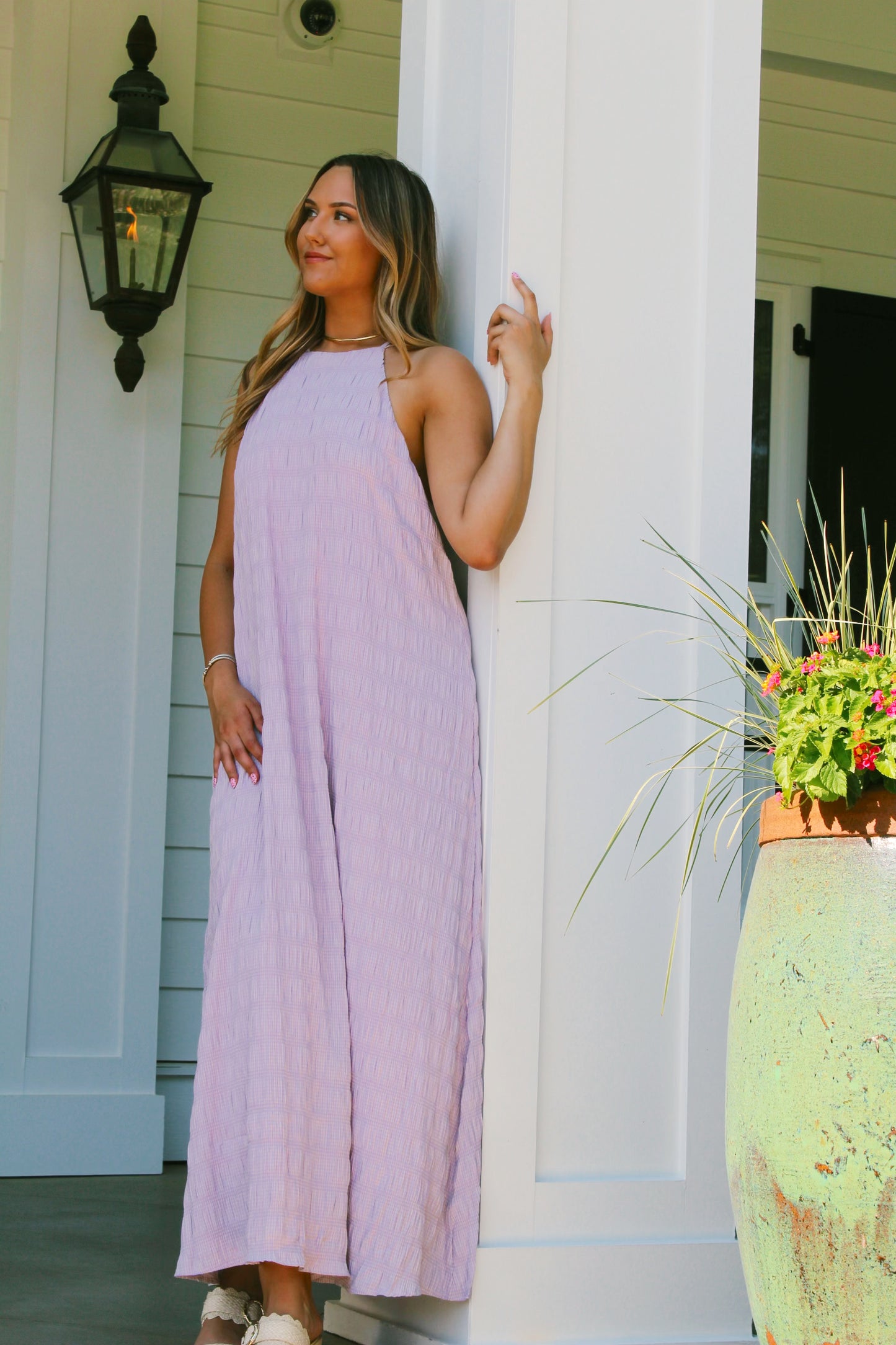 Just peachy dress (lavender)