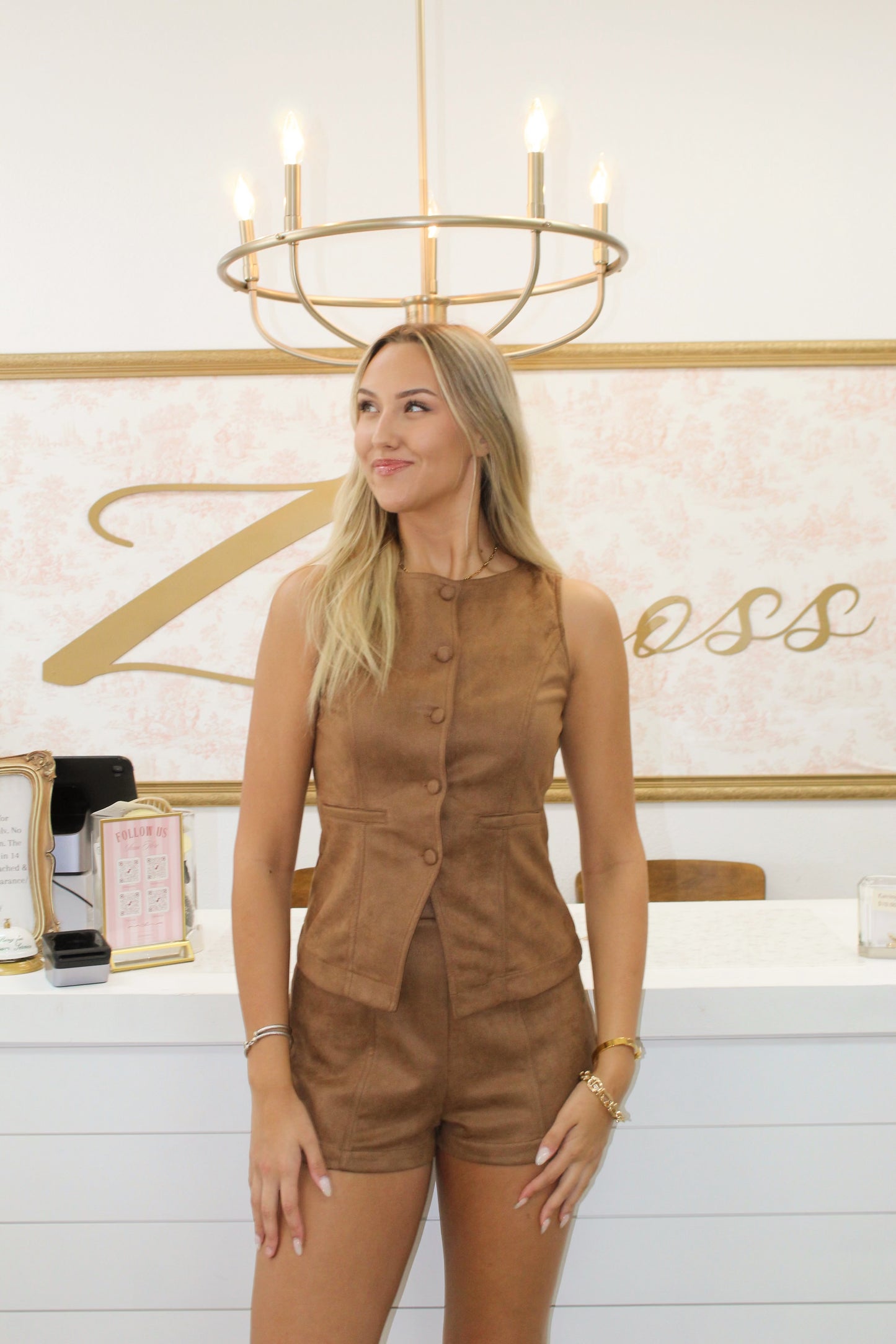 Busy Girl Suede Set