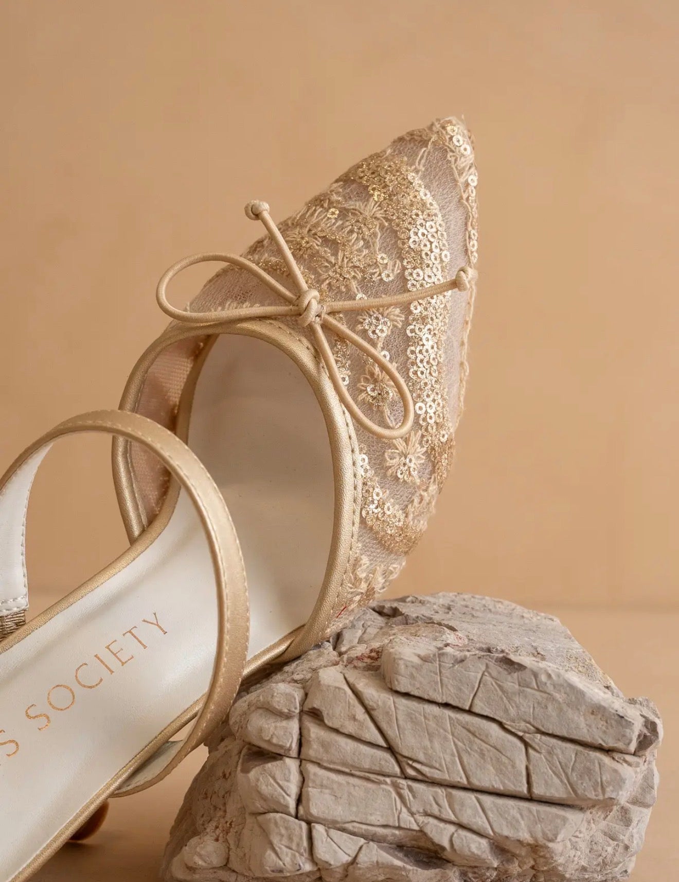 Lace Trim Heel
