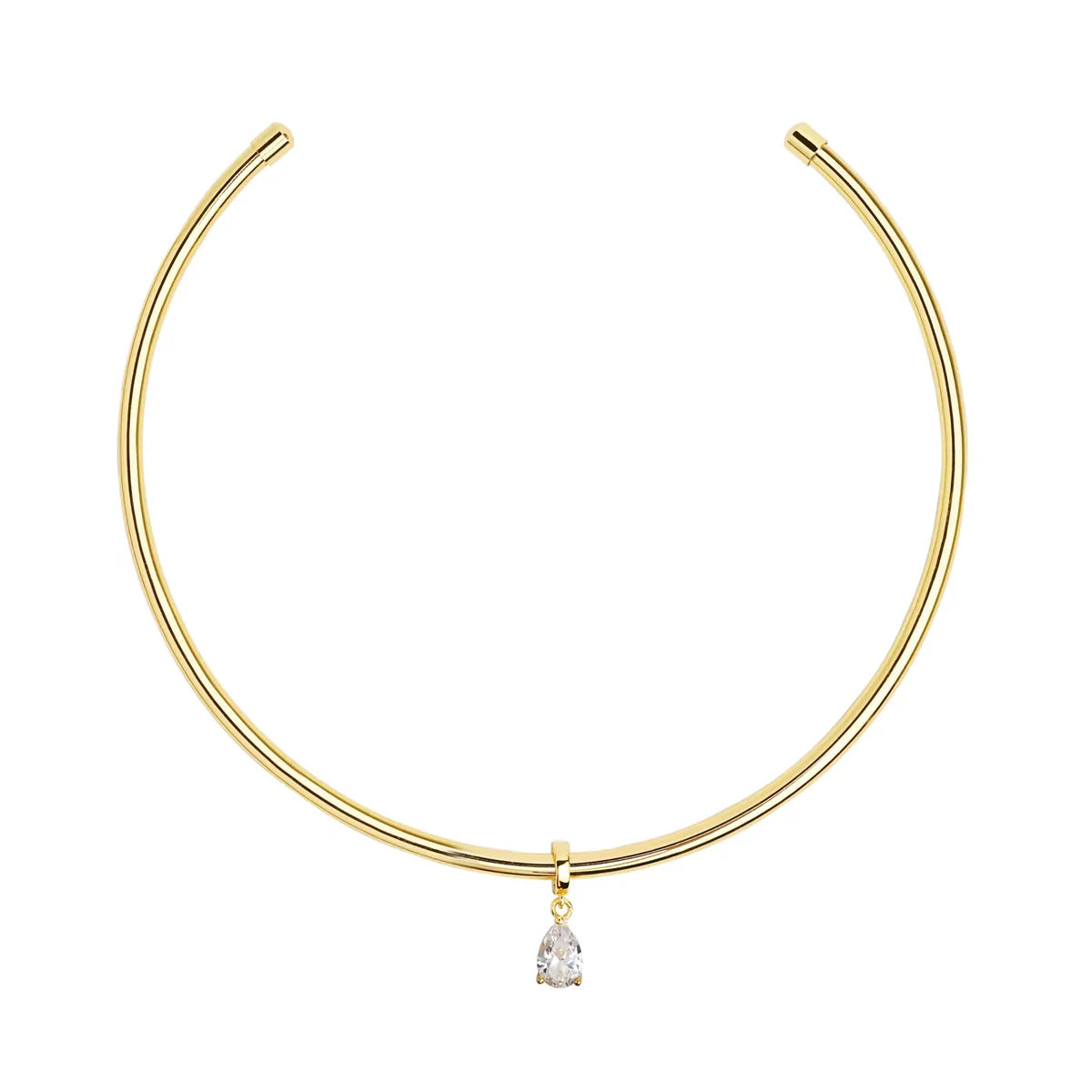 Pear Cut Necklace Cuff