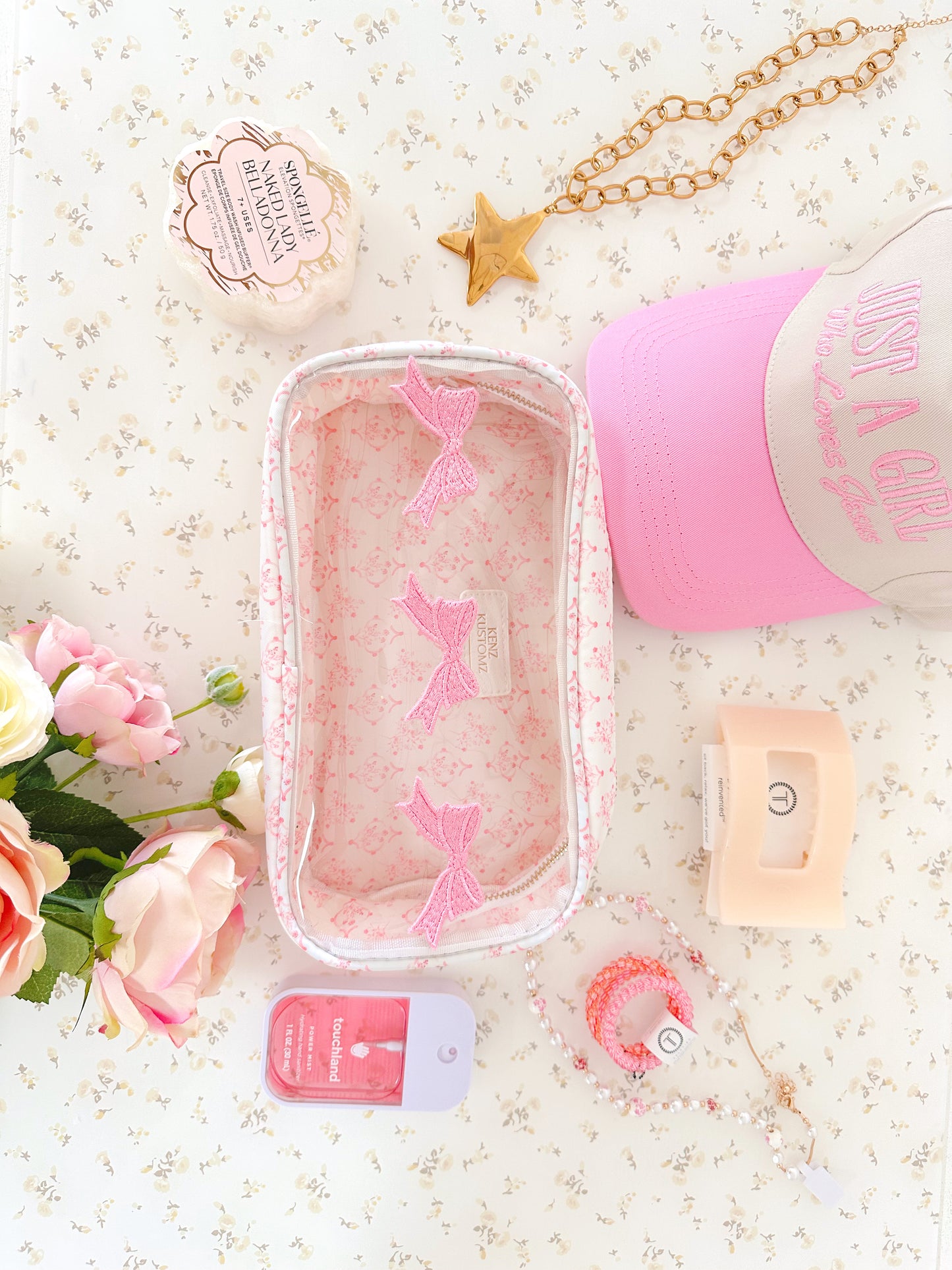 Bow pink willow bag (kenz kustoms)