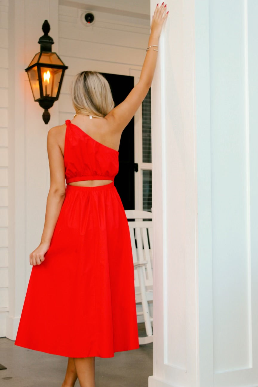Red wine dress