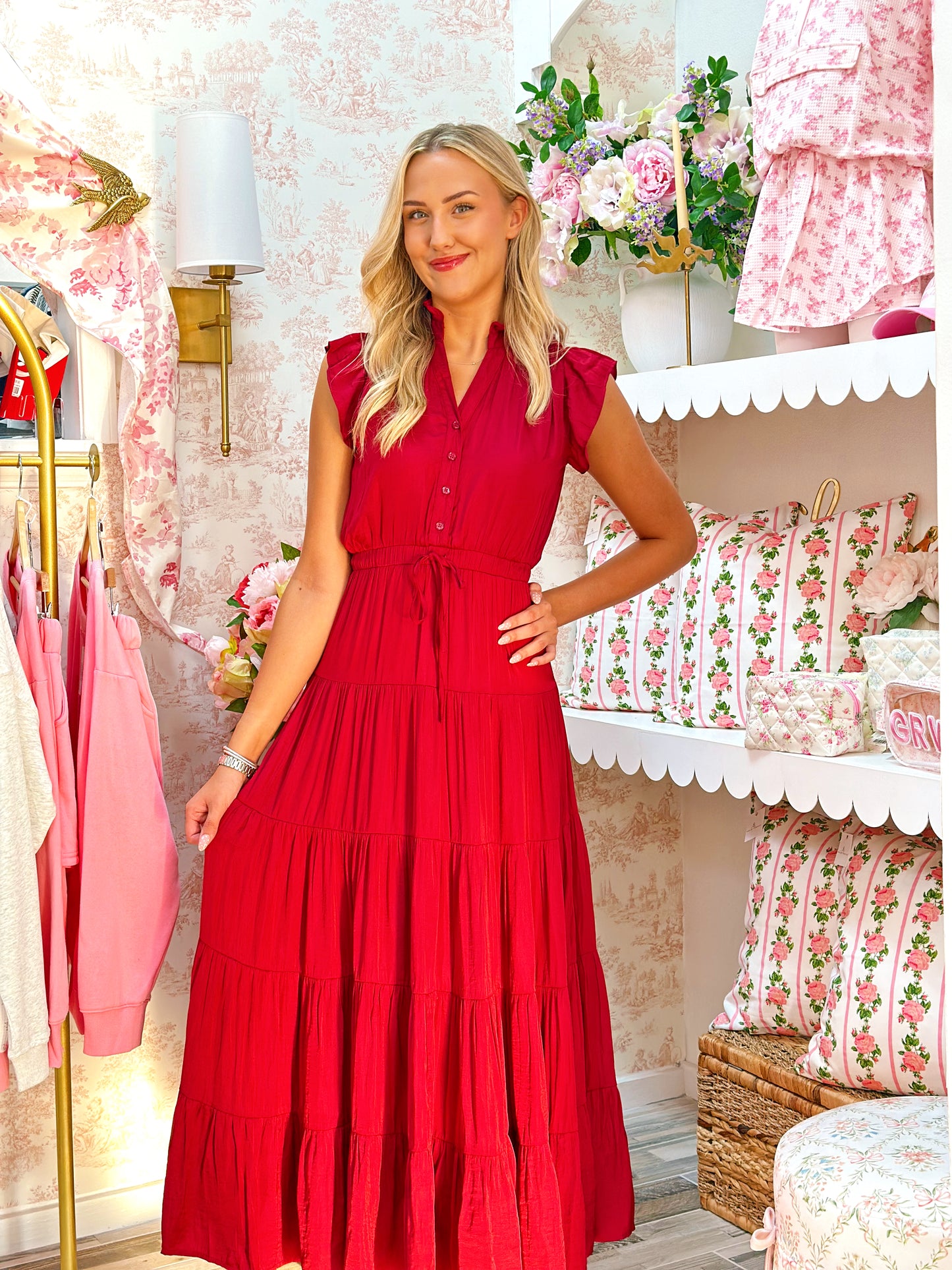 Plum red Dress