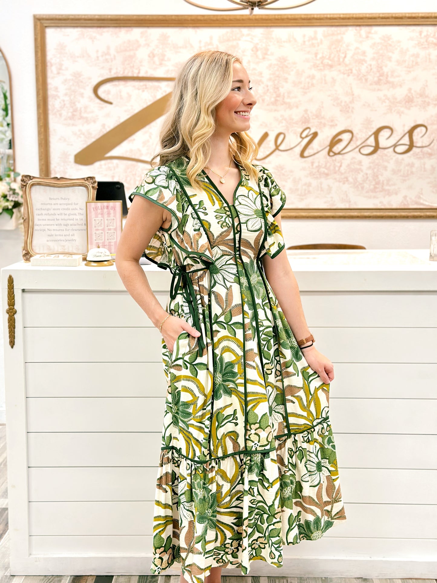 Hunter Green Dress