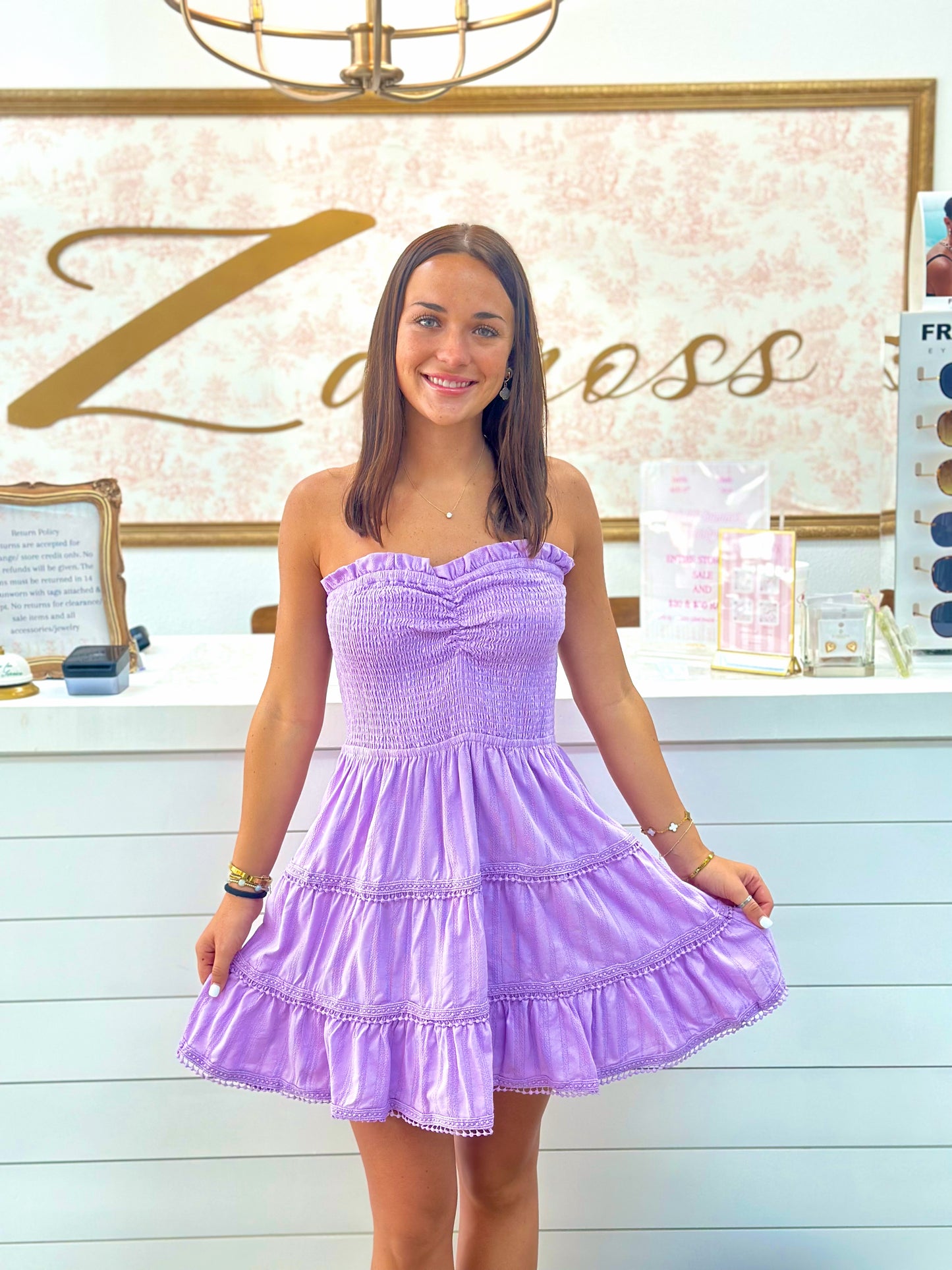 Lavender Short Dress