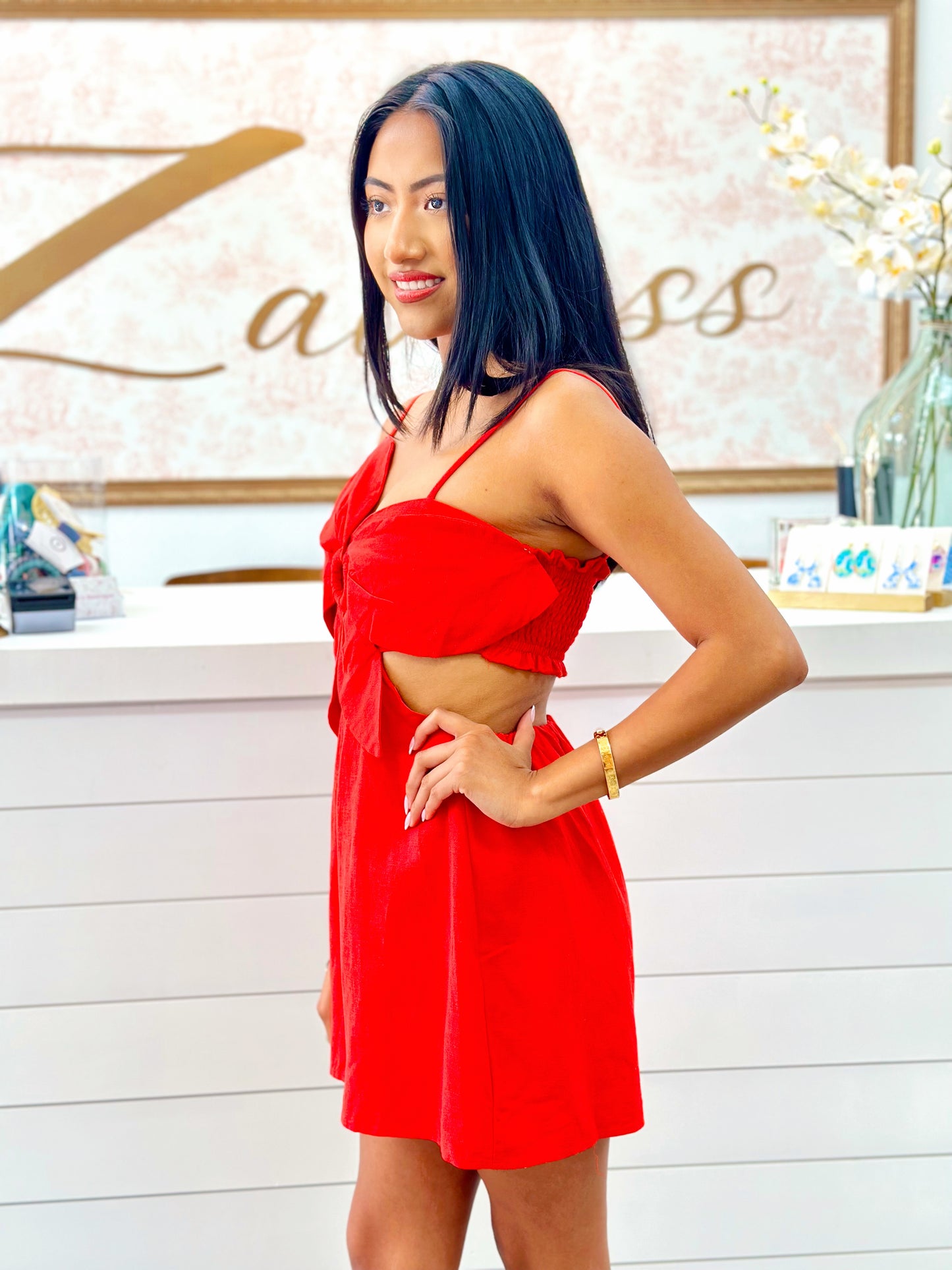 Fire flower romper