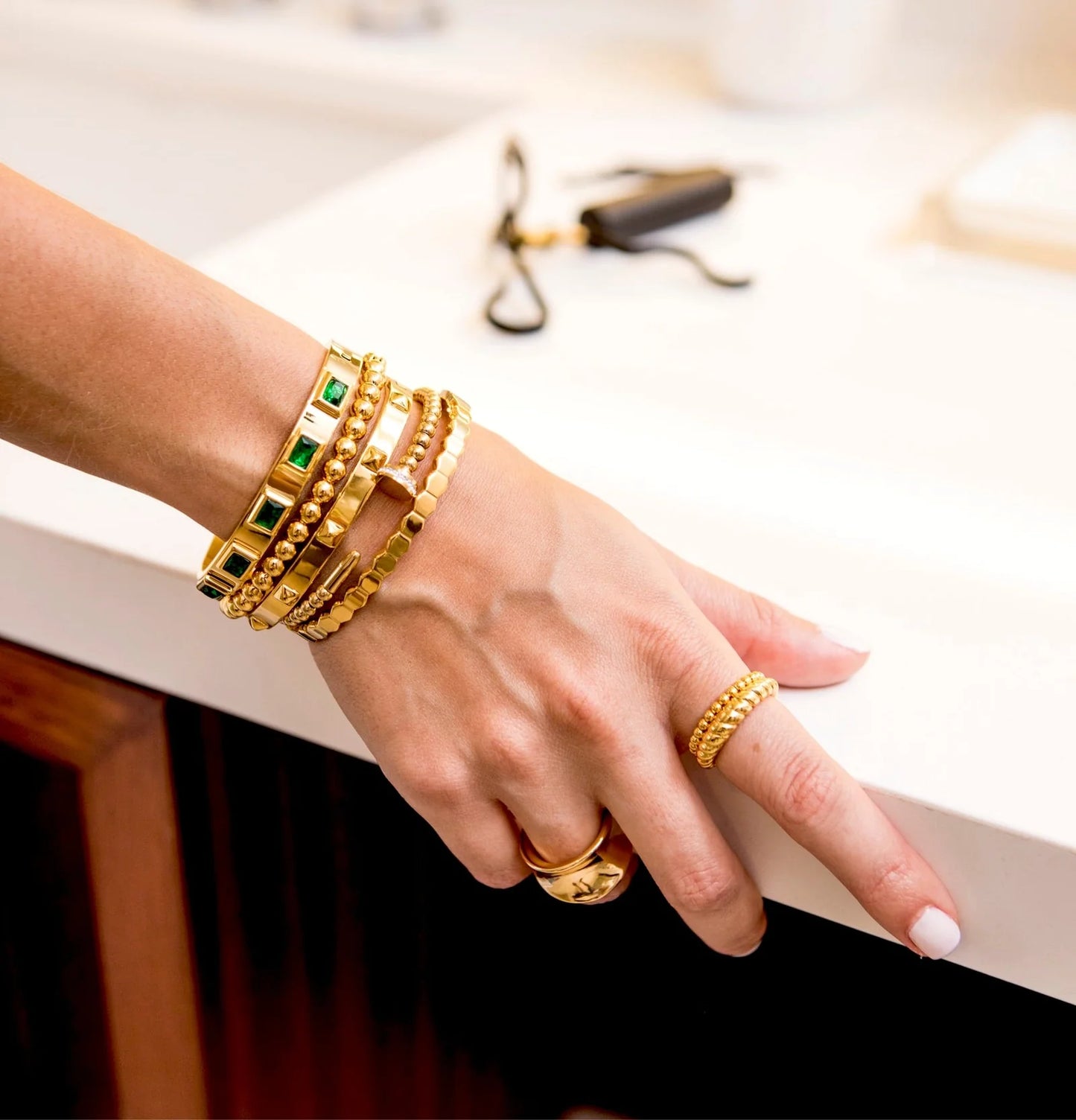 Emerald Band Bracelet