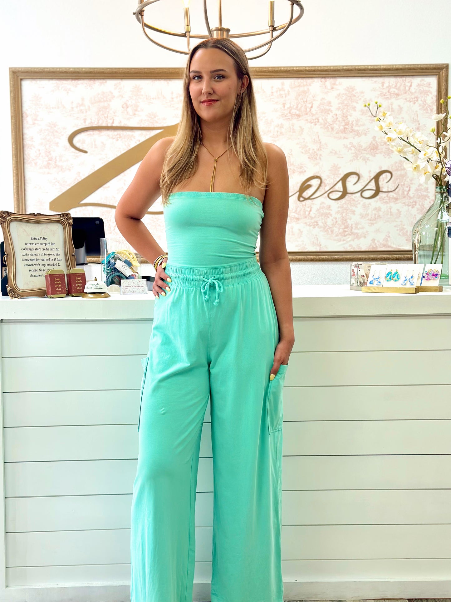 Turquoise jumpsuit