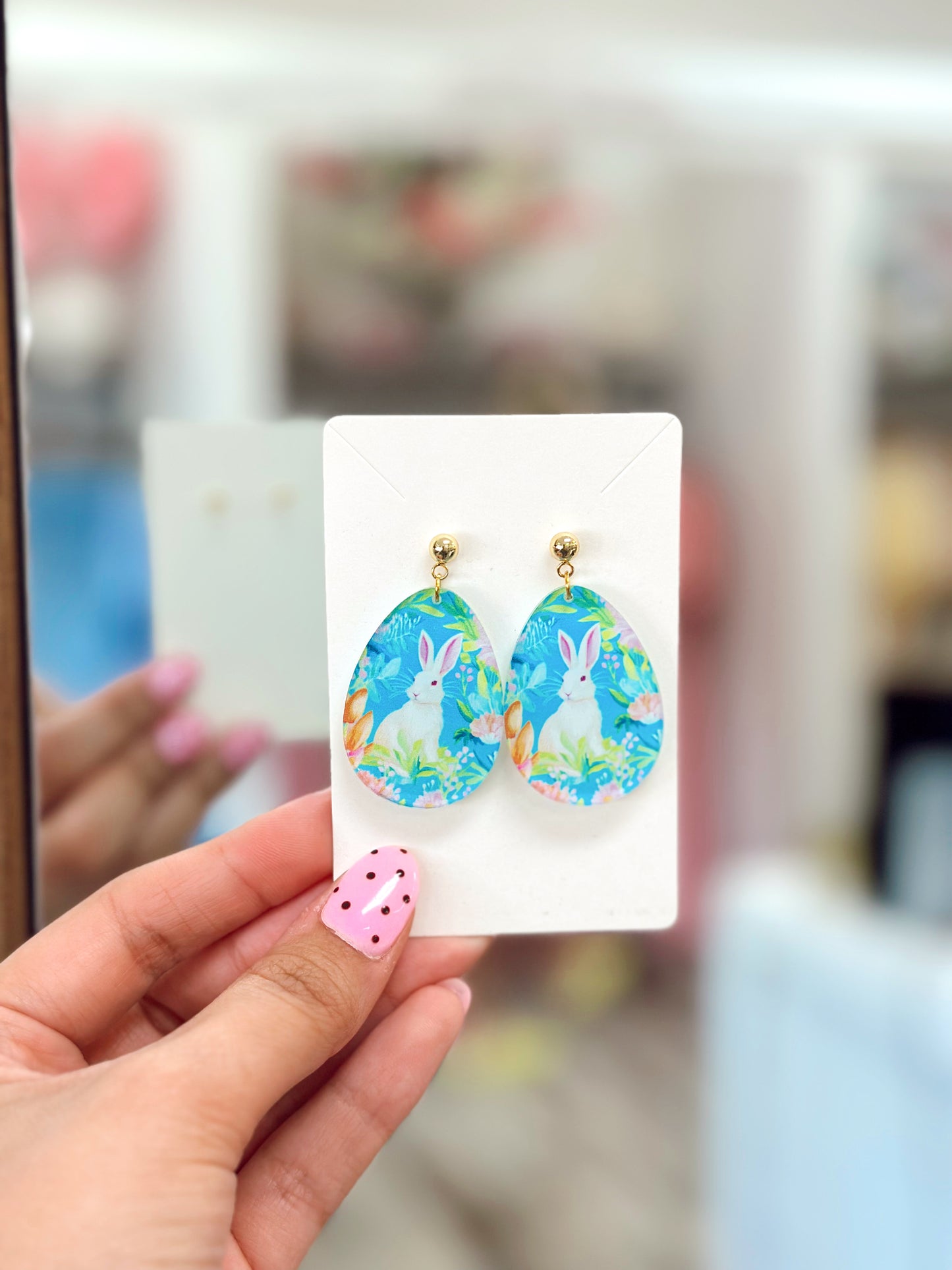 Easter bunny earrings