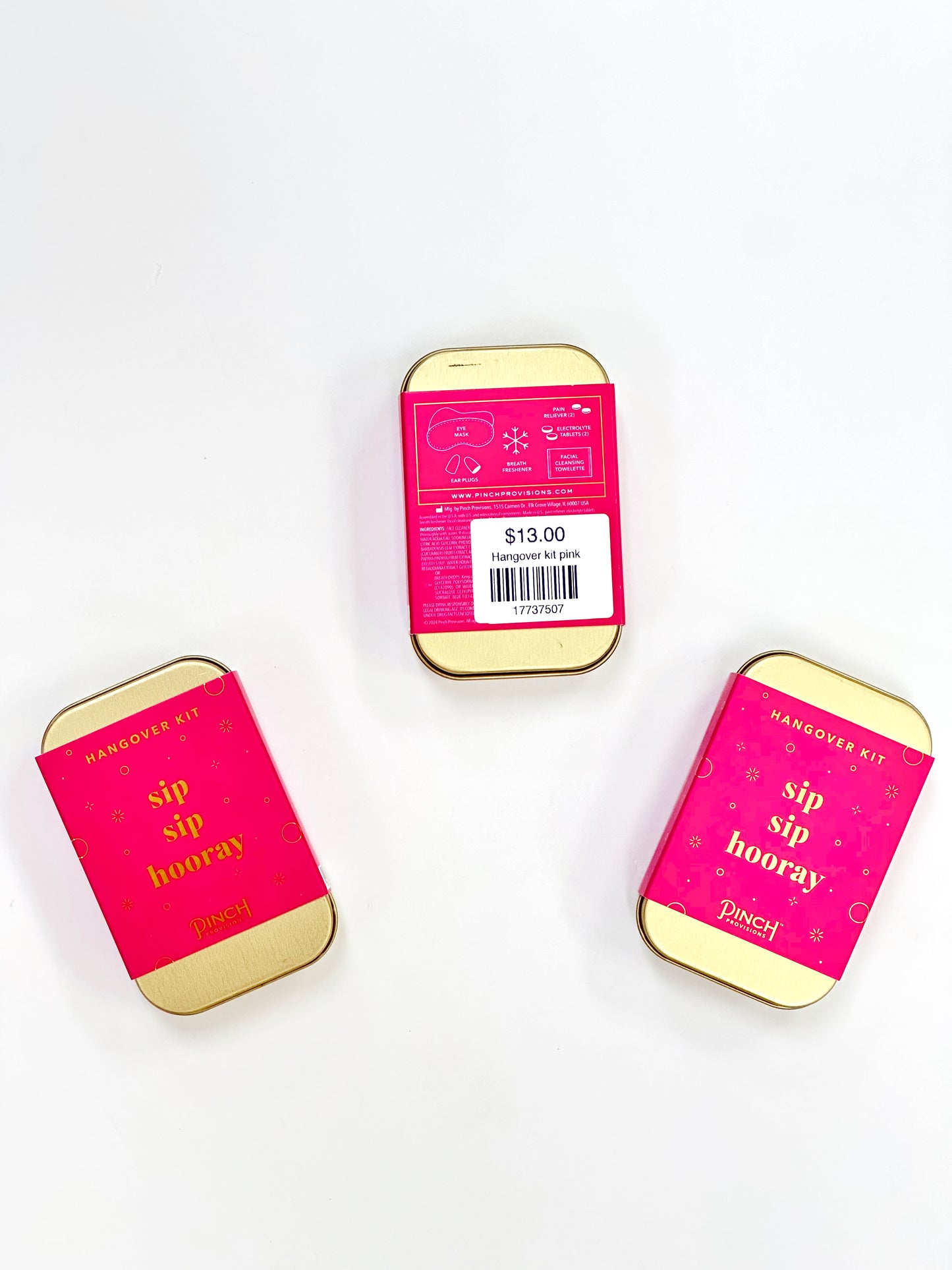 Hangover kit pink