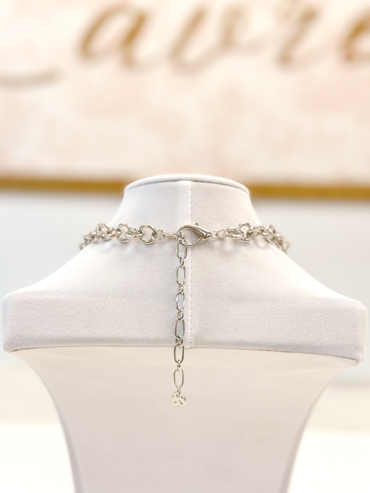 Silver coin necklace