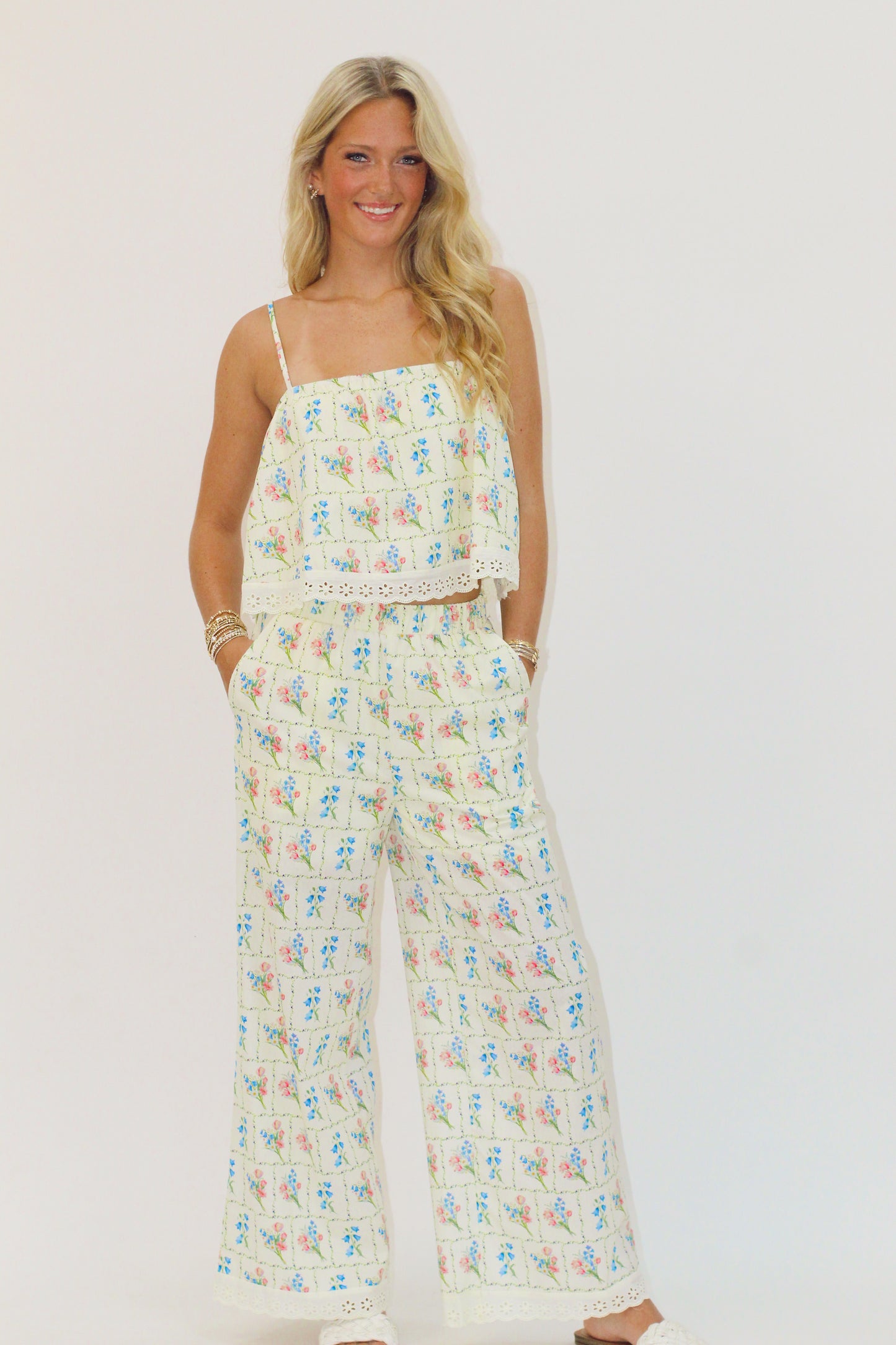 Floral Picnic Pant Set
