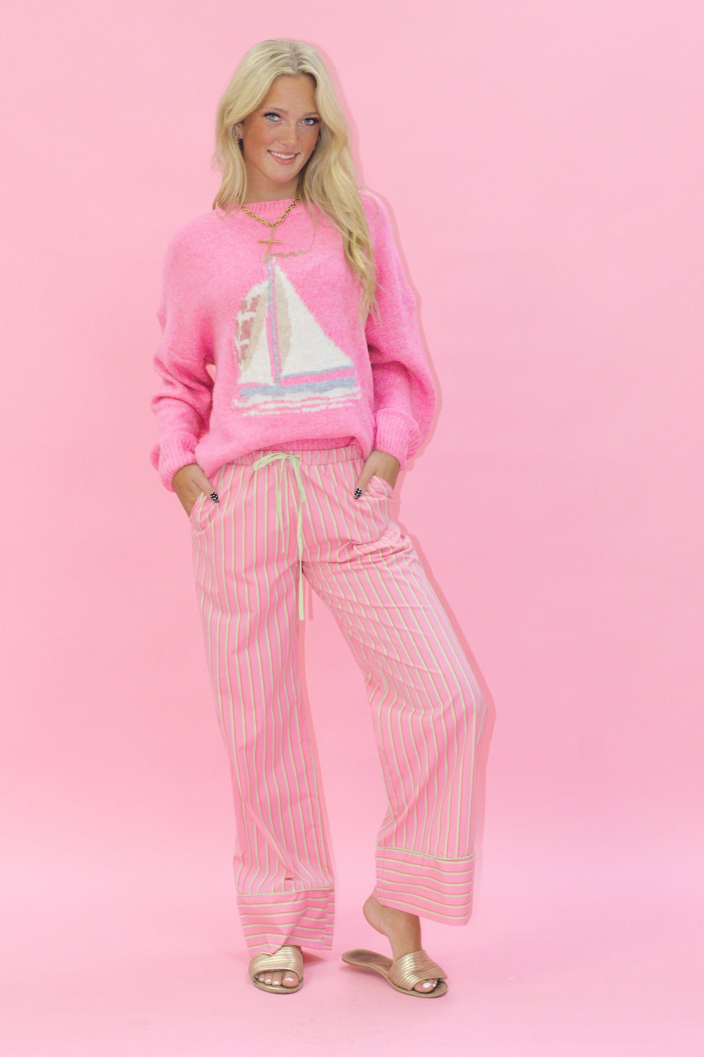 Pink Nautilus Sweater