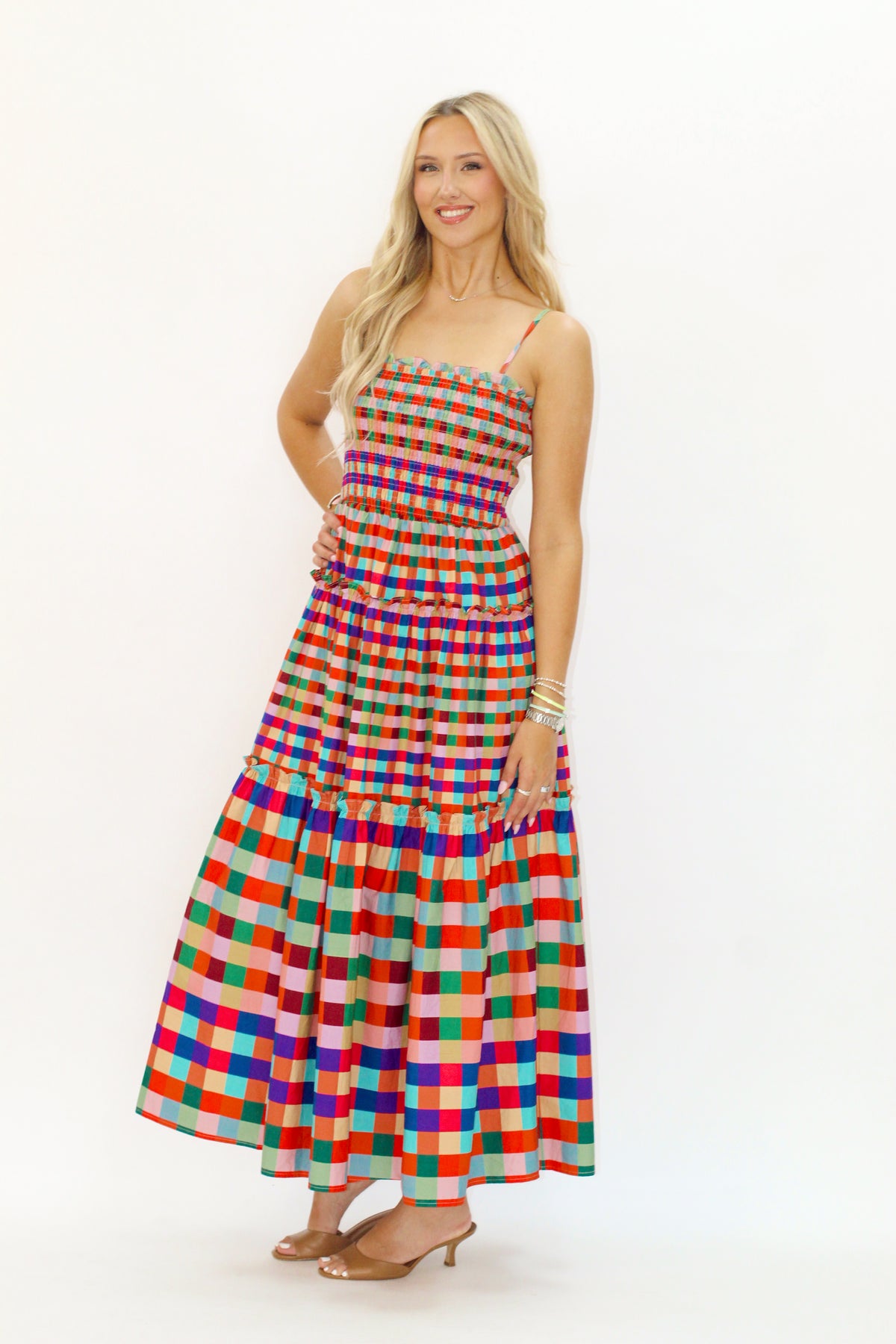 Orange season dress