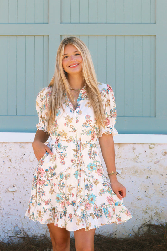 That girl button down mini dress