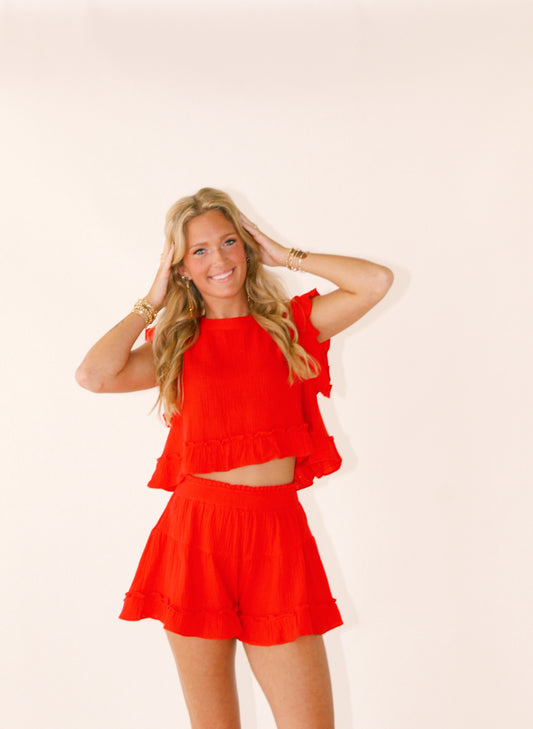 Cherry Pie Shorts Set