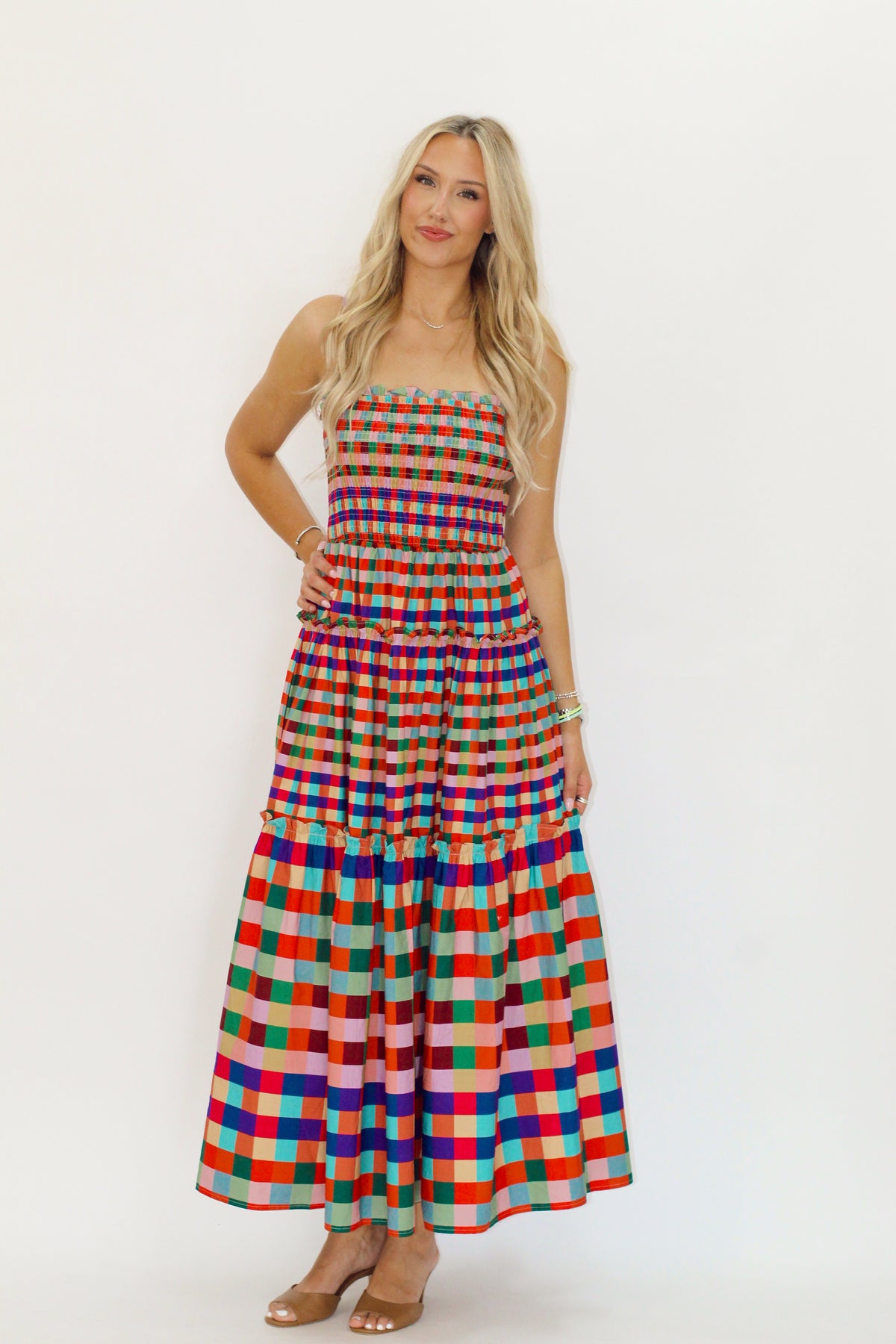 Orange season dress