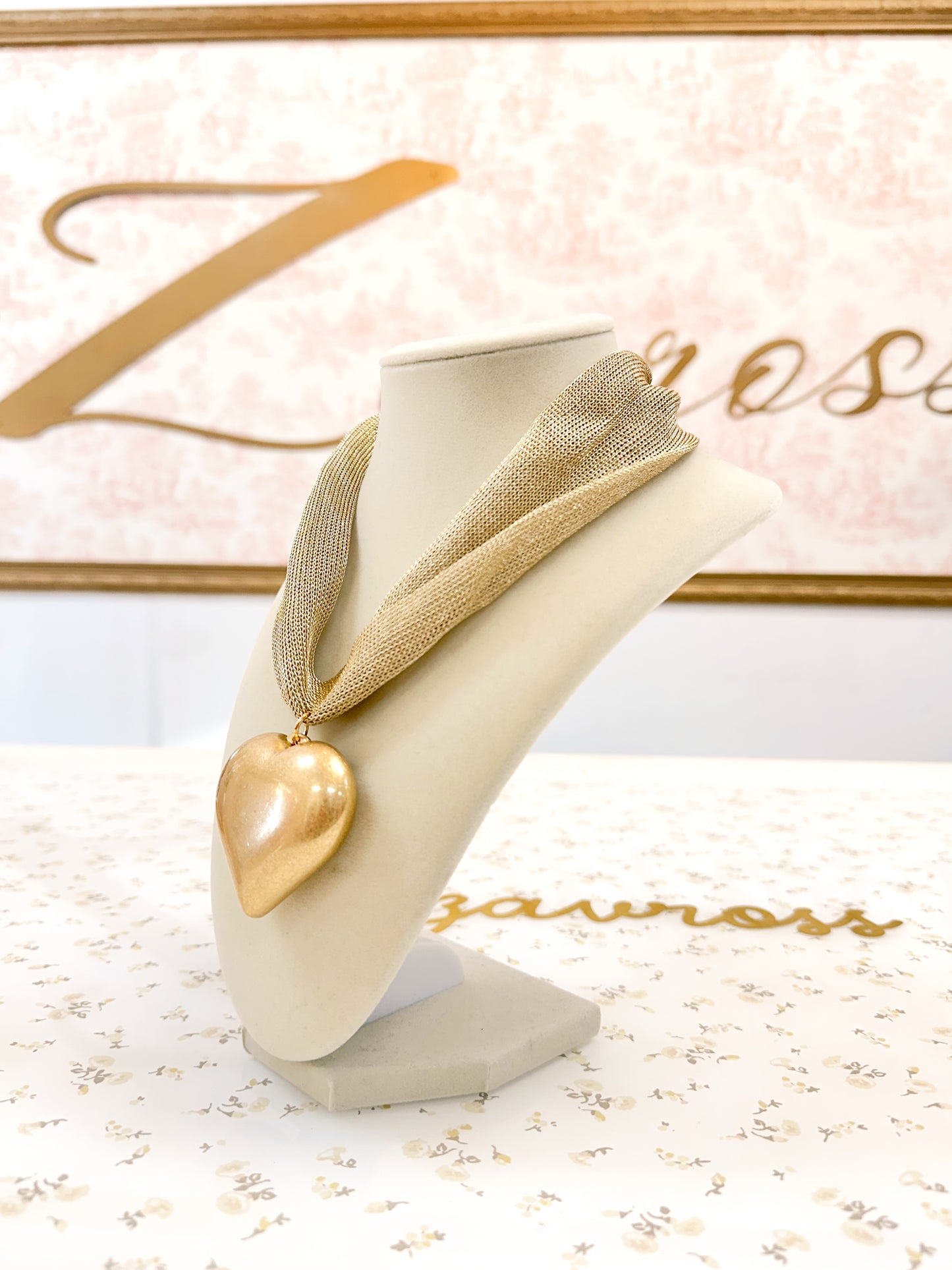 Love heart Gold Necklace