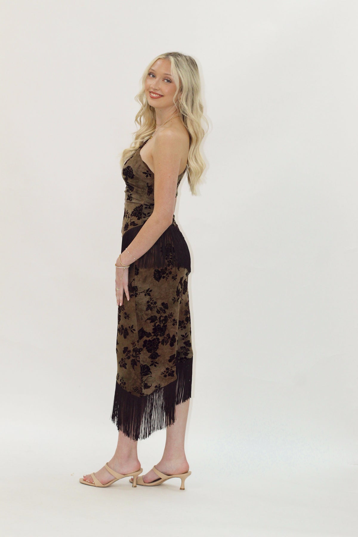 Oxford Romance Fringe Skirt Set