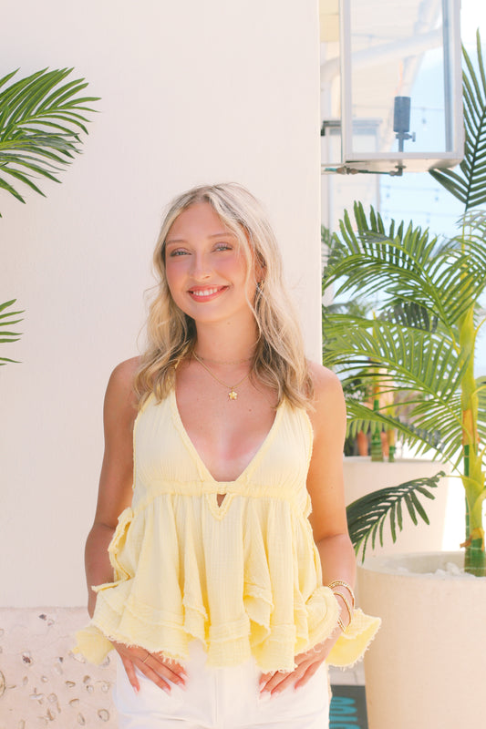 Marissa Pale Yellow Top