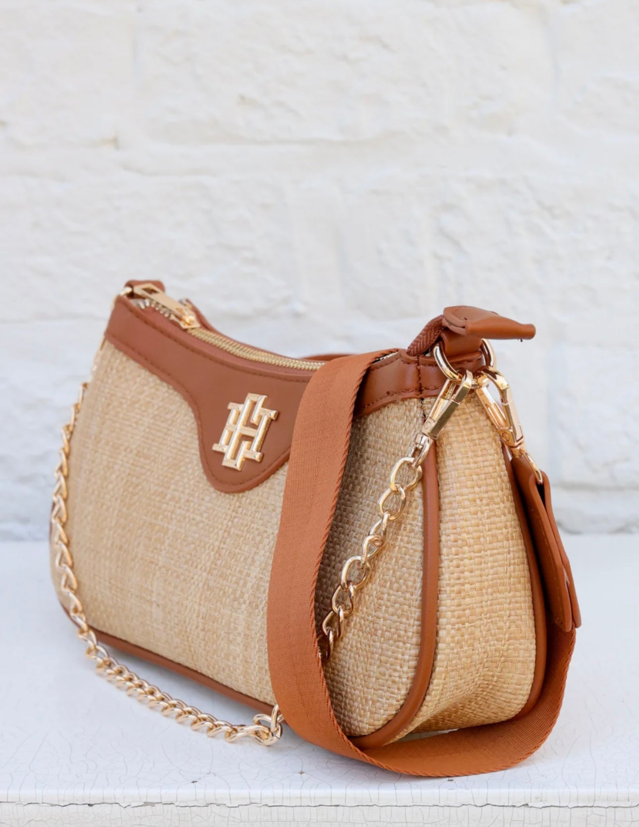 Gianna crossbody natural camel