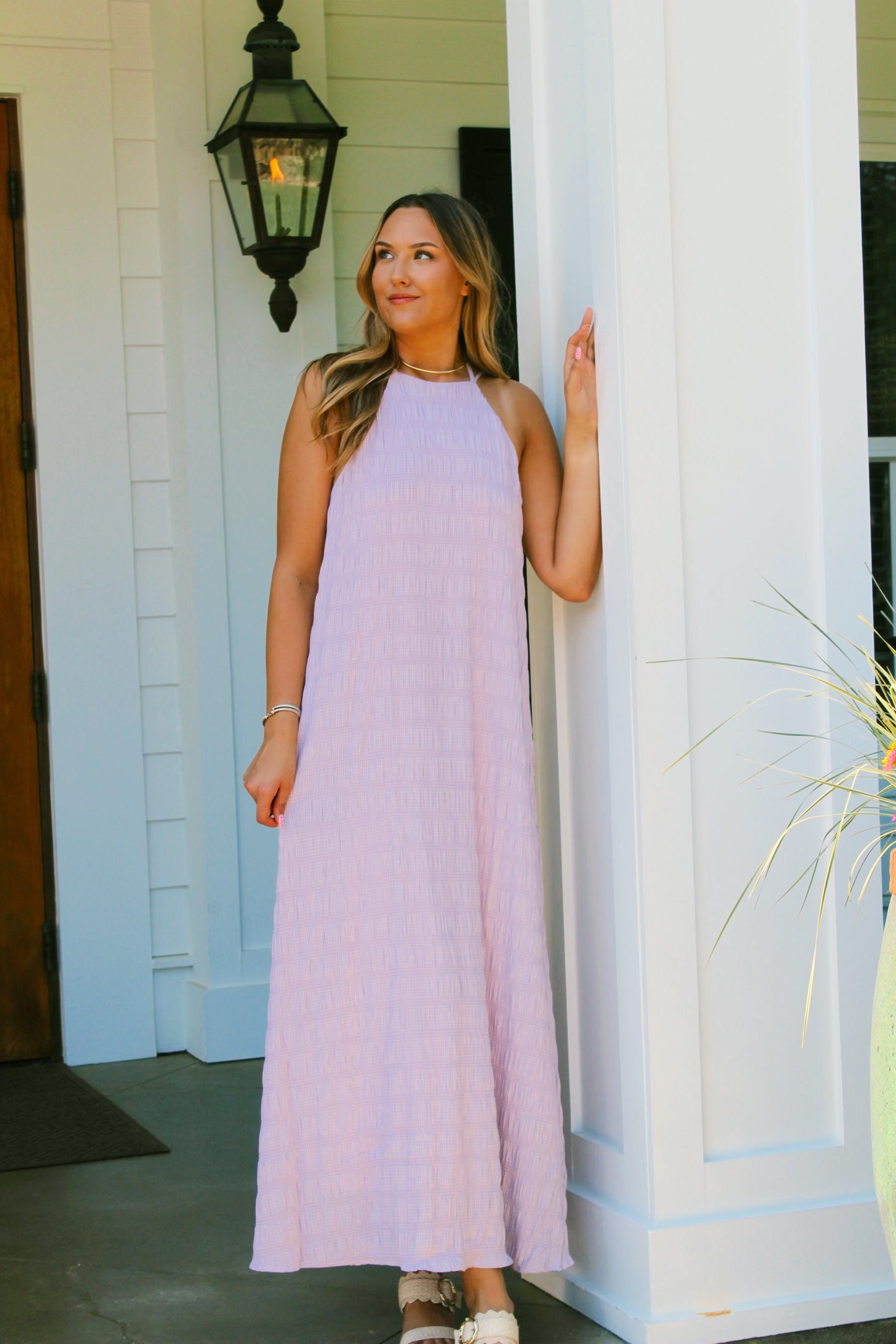 Just peachy dress (lavender)