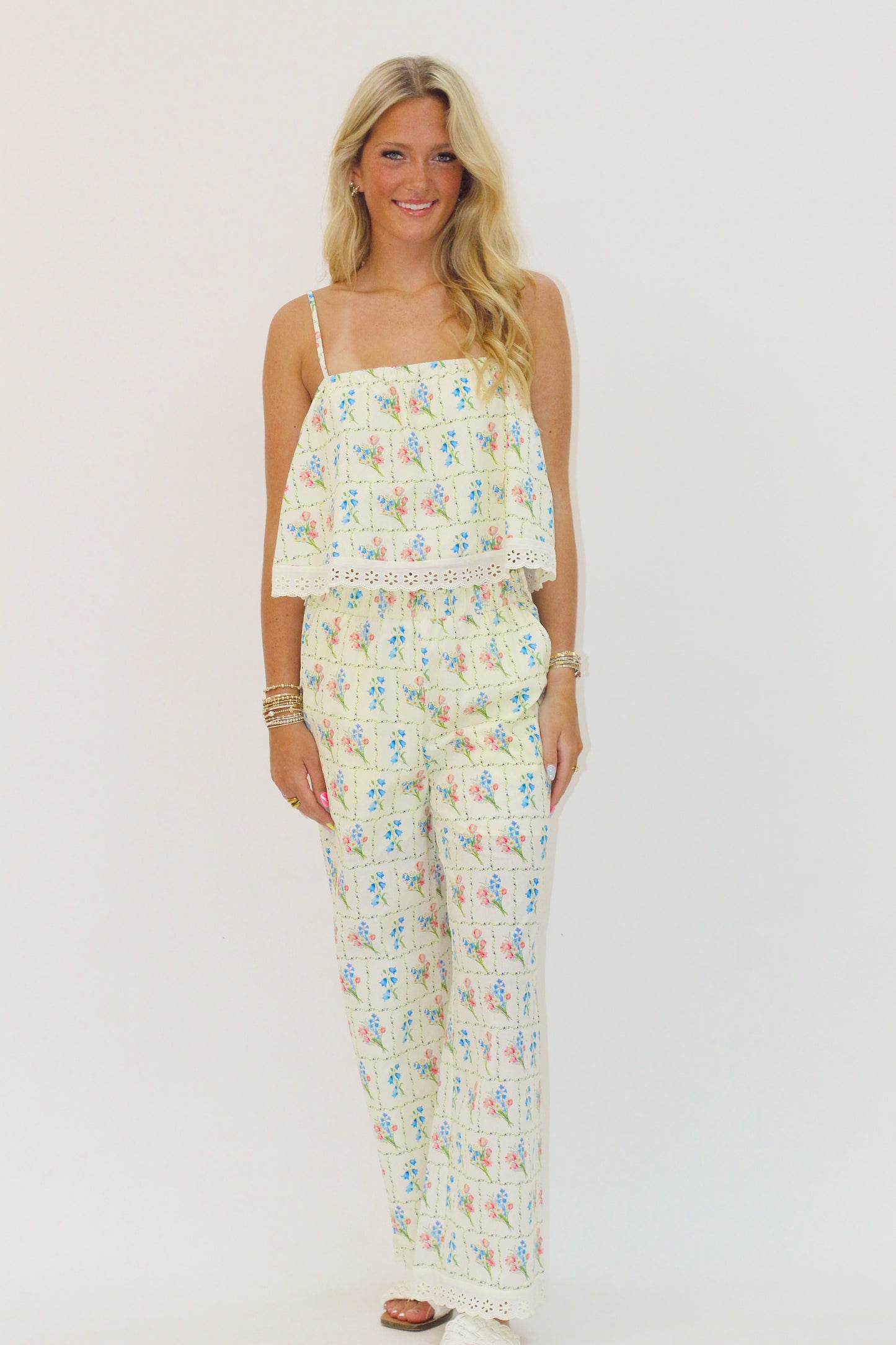Floral Picnic Pant Set