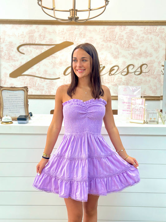 Lavender Short Dress