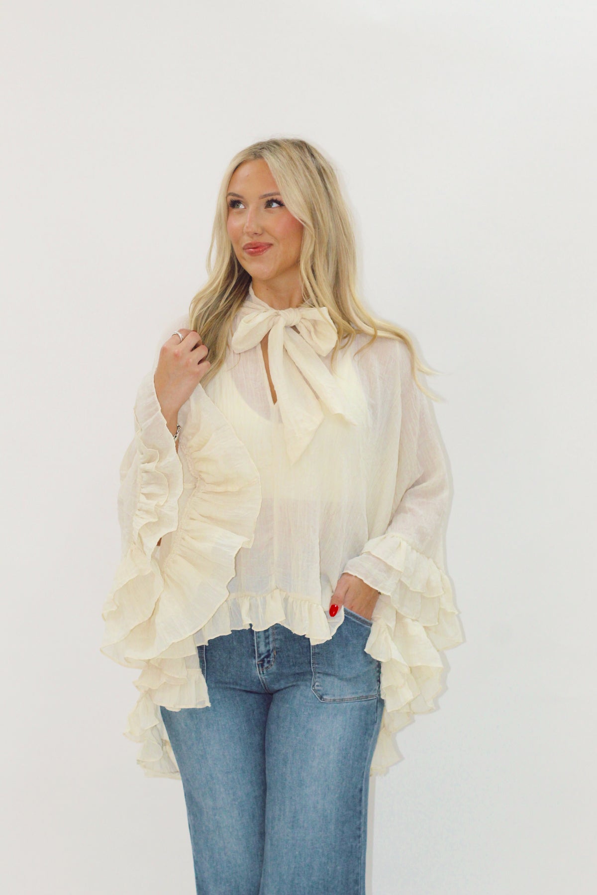 Ponyo Tie Neck Top