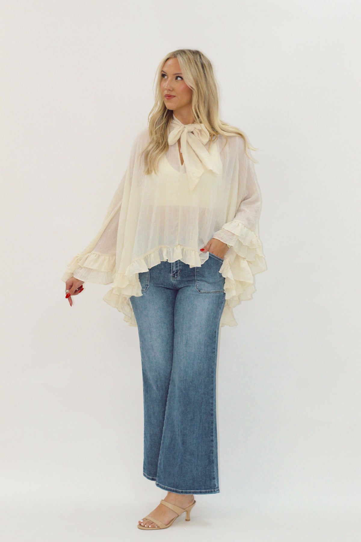 Ponyo Tie Neck Top