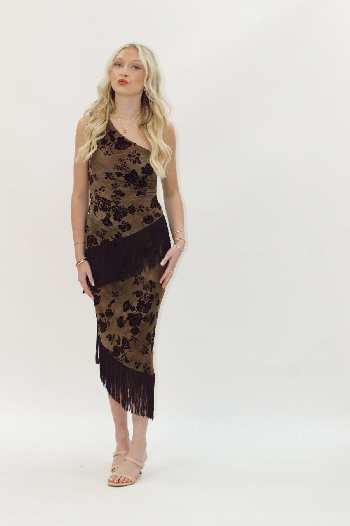 Oxford Romance Fringe Skirt Set