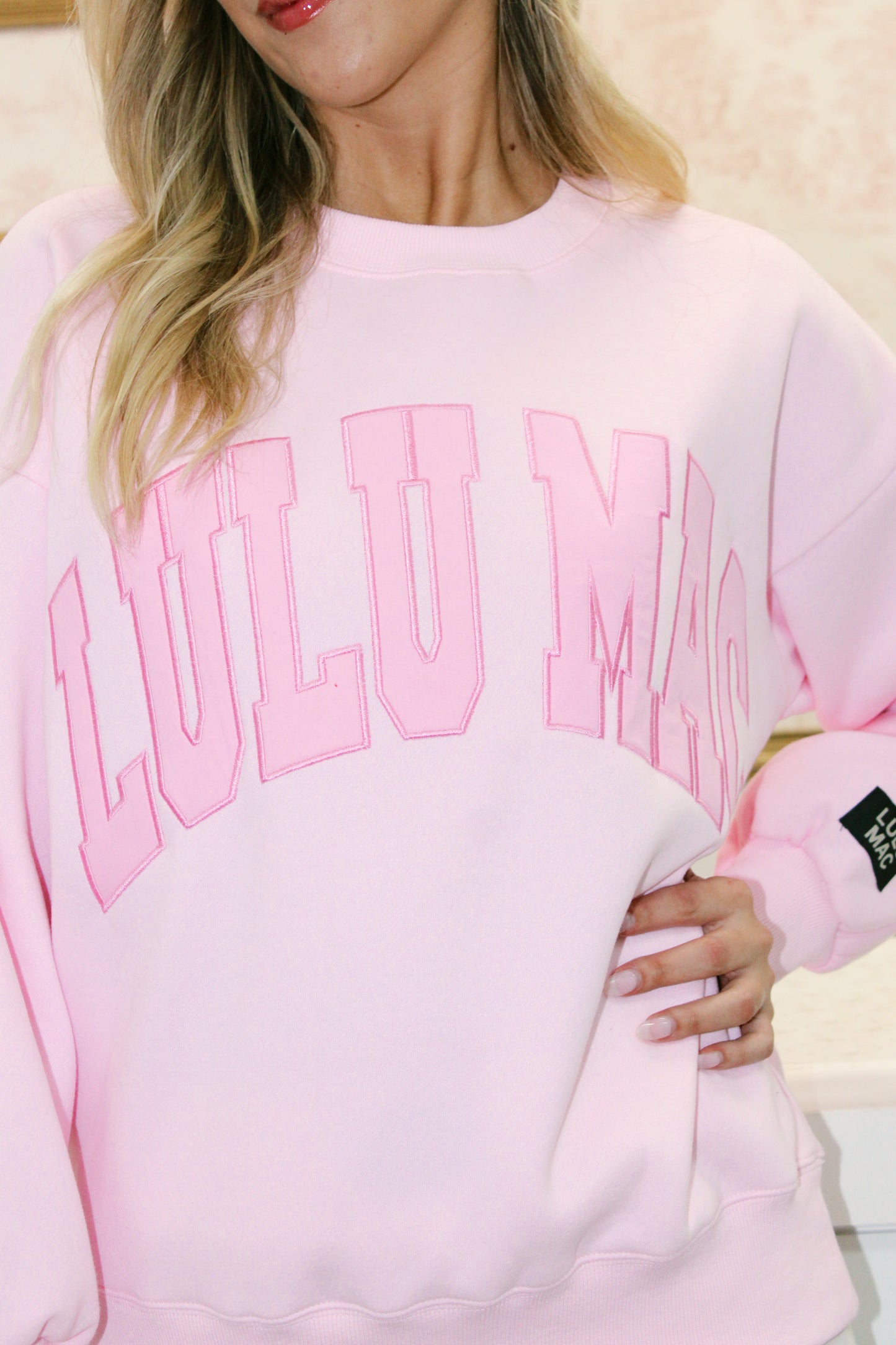 LULU MAC Pink Sweatshirt