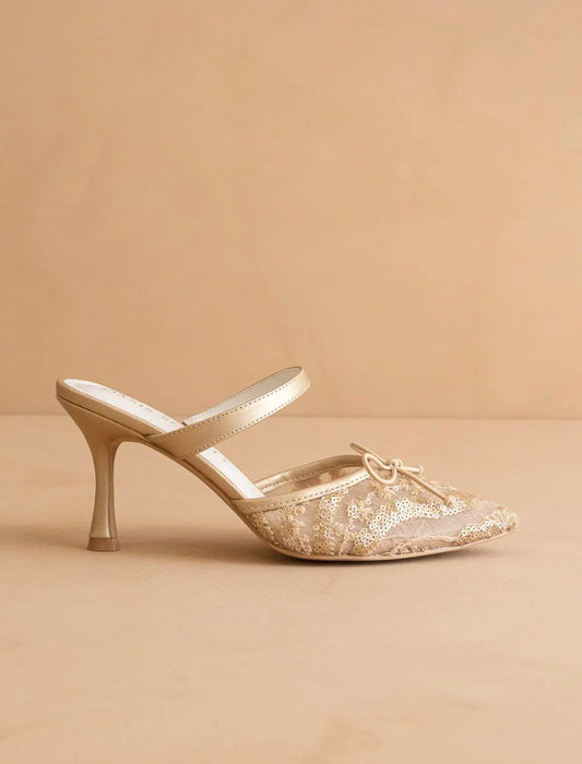 Lace Trim Heel