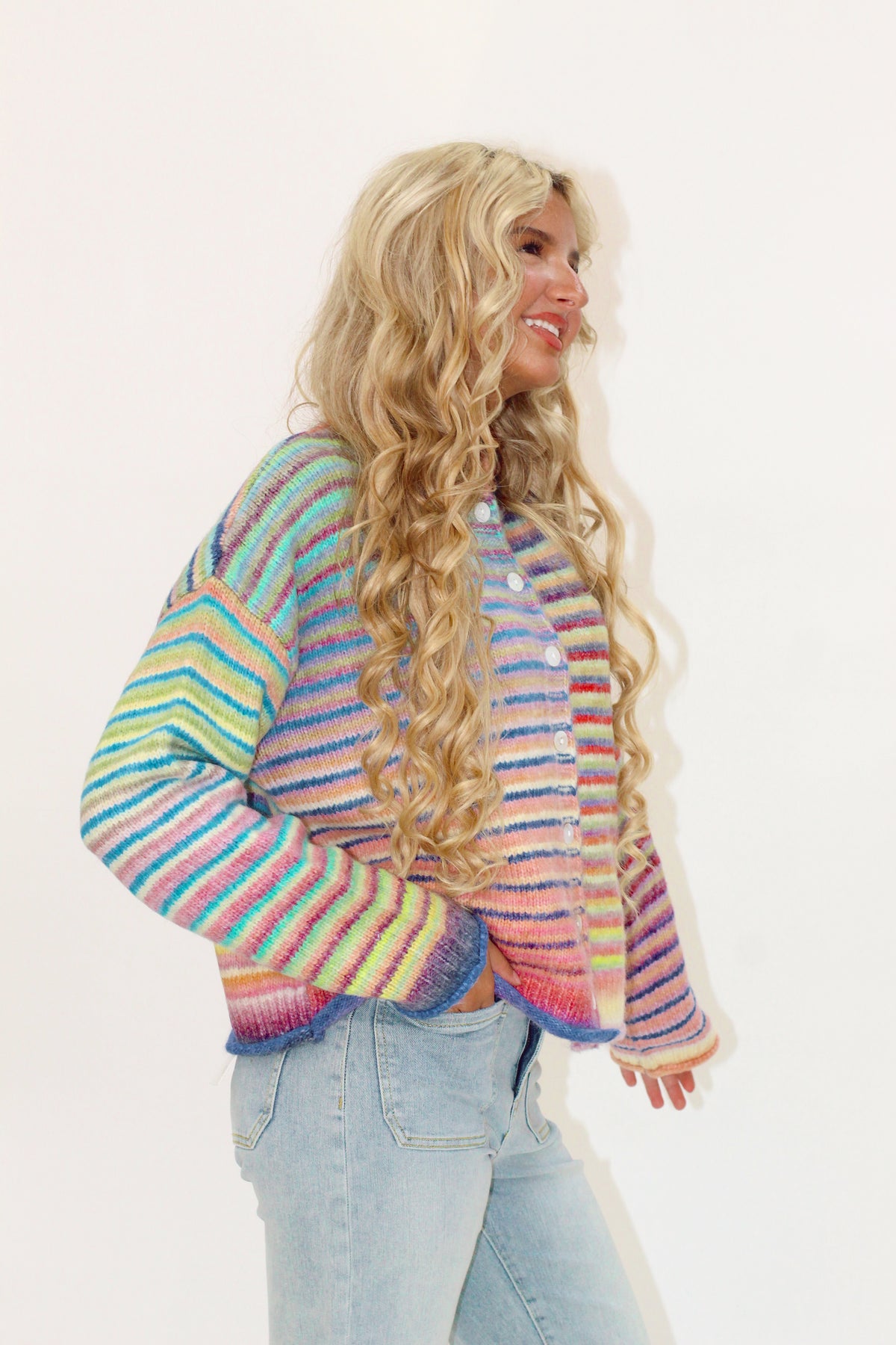 On the brighter side cardigan ￼