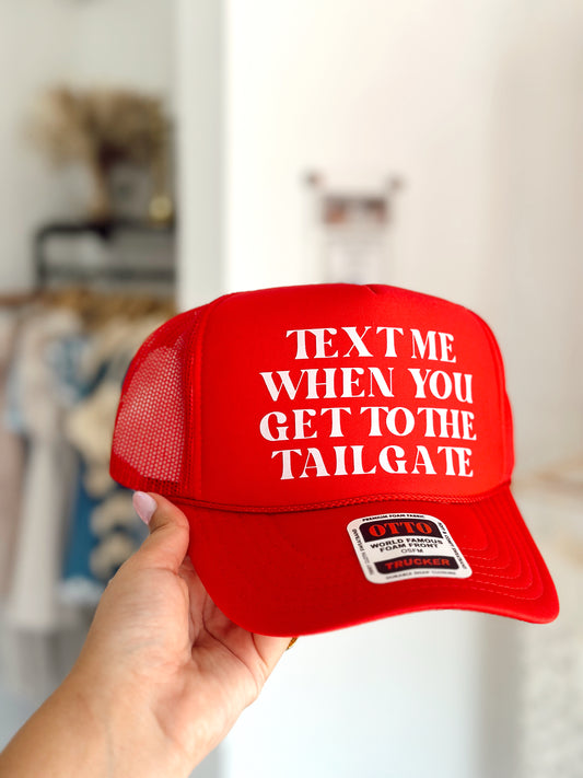Text Me Tailgate Hat