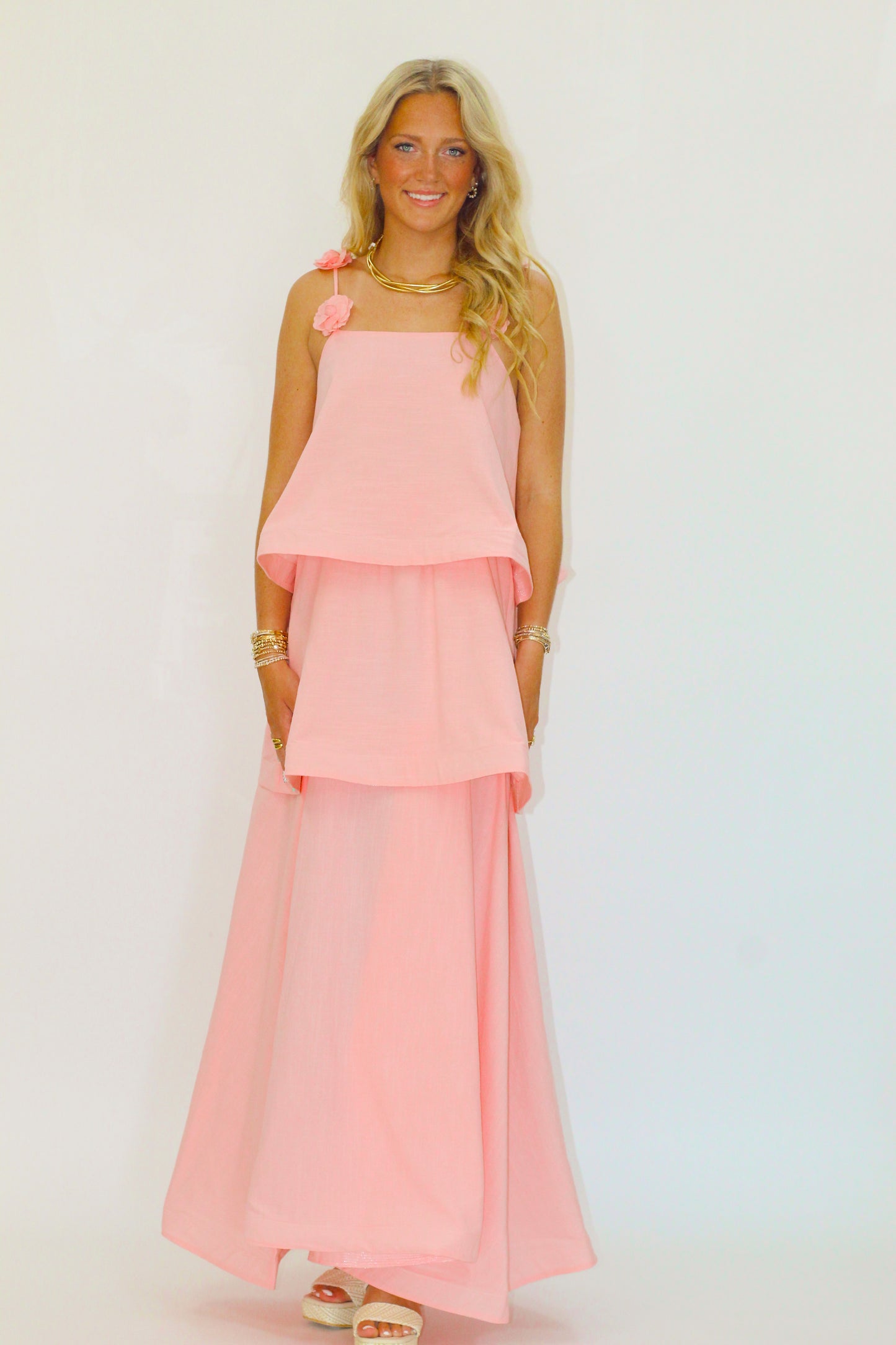 Tulip Layered Maxi Dress