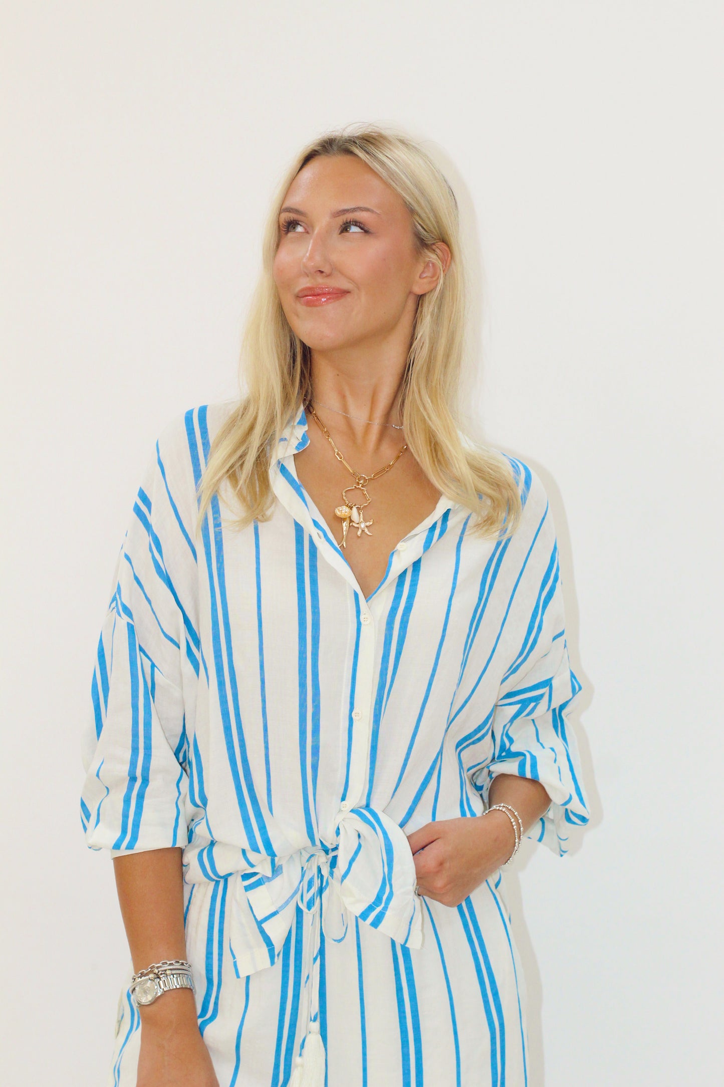 Blue waves pant set