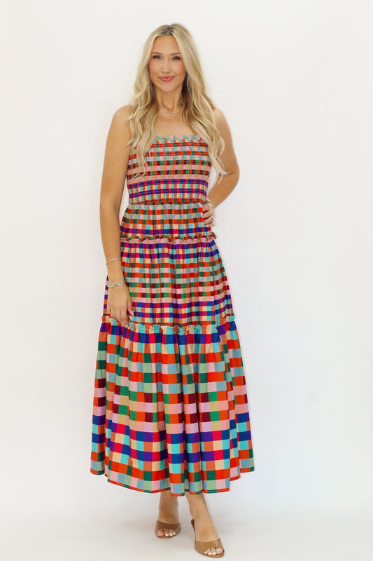 Orange season dress