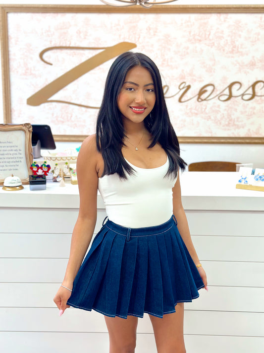 Denim skirt