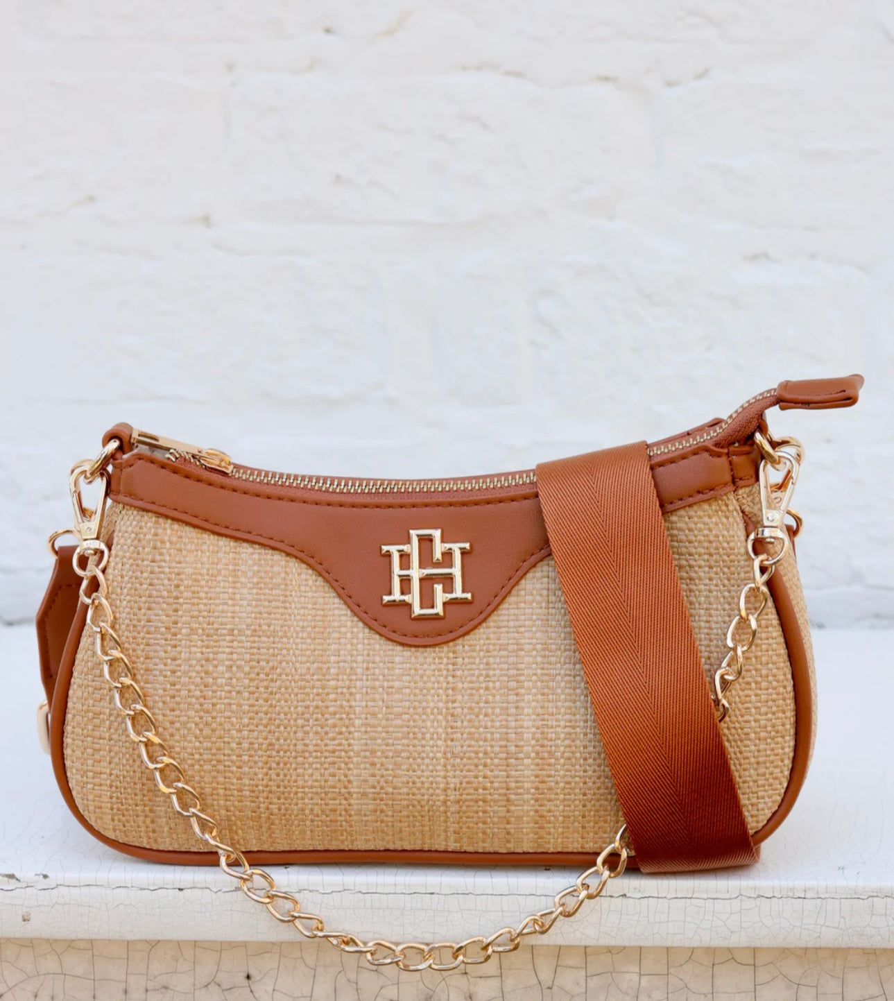 Gianna crossbody natural camel