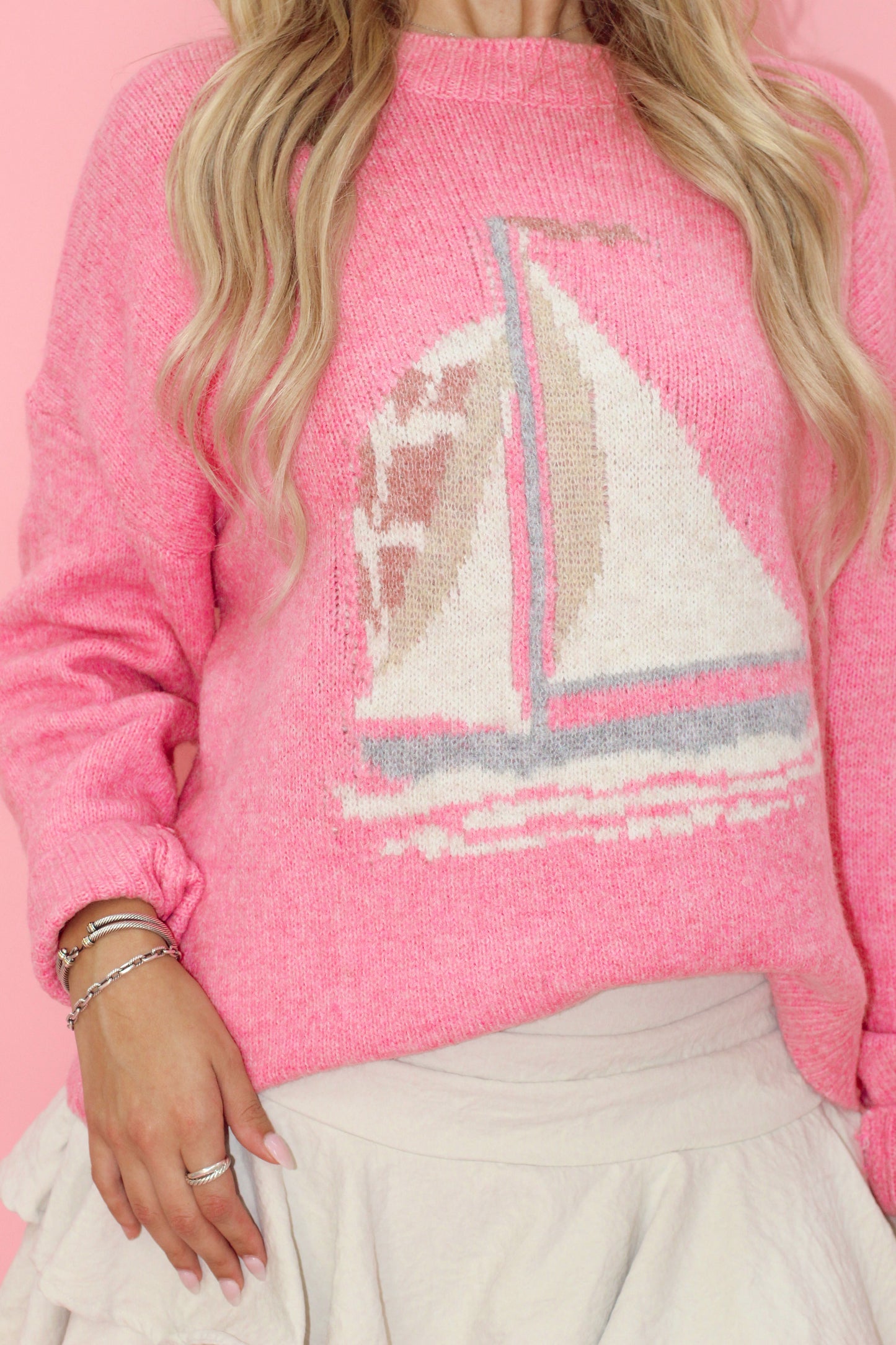 Pink Nautilus Sweater