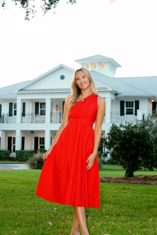 Red wine dress